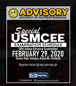 Special USMCEE Entrance Examination @ USM Main Campus