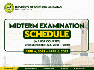 2nd Semester Midterm Examination 2022 (Major Courses) @ USM Main Campus