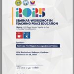 Seminar Workshop in Teaching Peace Education