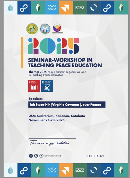 Seminar Workshop in Teaching Peace Education