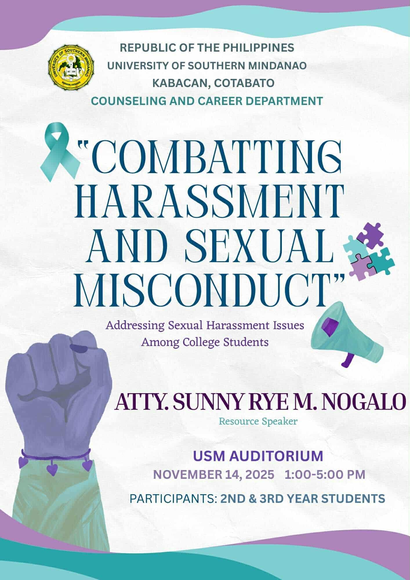 COMBATTING HARASSMENT AND SEXUAL MISCONDUCT