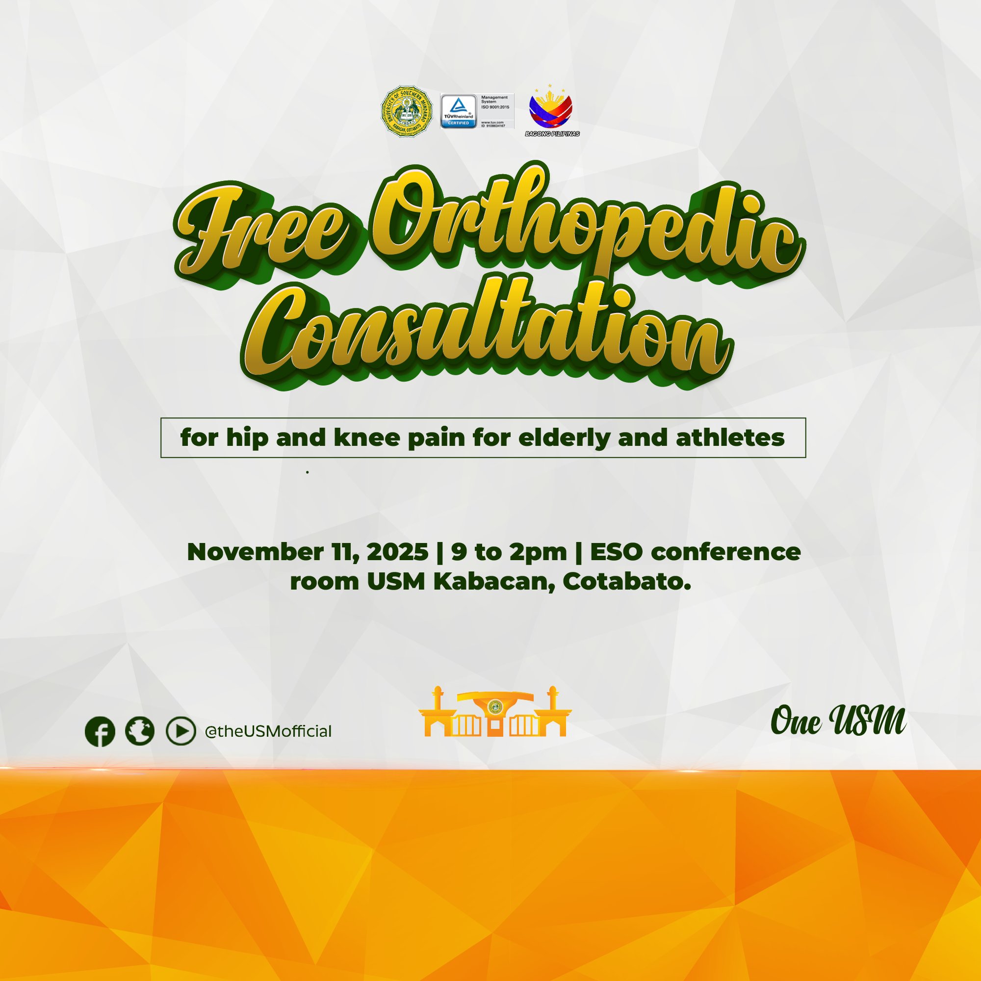 Free Orthopedic Consultation
